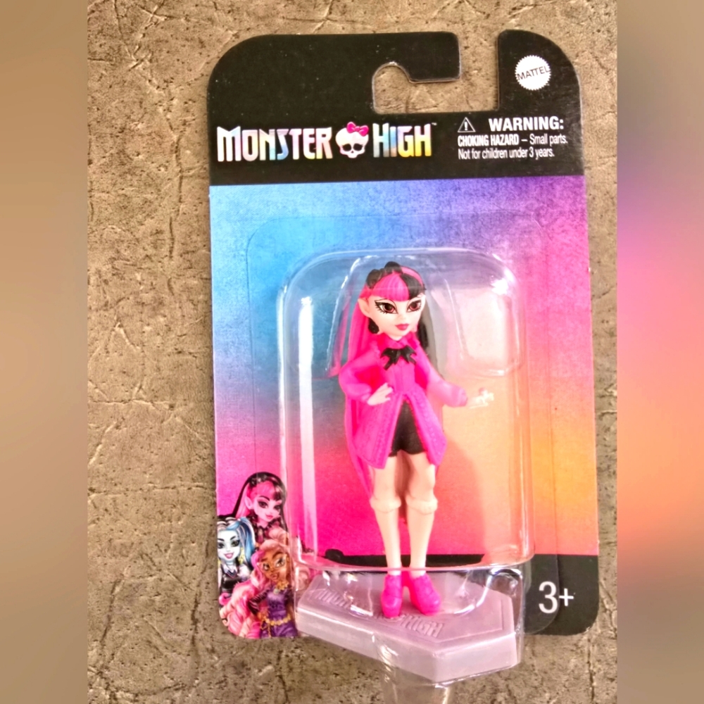 Monster High Mini Pink and Black Doll